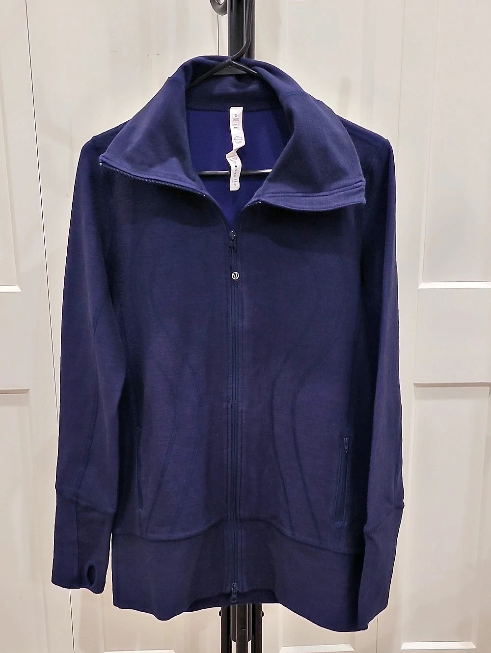 lululemon In Stride Full-Zip Jacket In Navy Blue Size 10